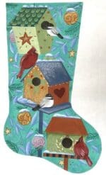 Tapestry Tent - Winter Bird Houses Stocking