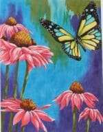 Julie Mar & Friends - Pink Daisies & Butterfly