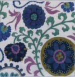 Julie Mar & Friends - Blue Floral Square