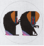 Charley Harper Needlepoint - Backscratchin' Baboondocks