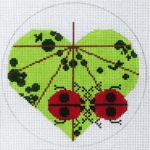 Charley Harper Needlepoint - Ladybug Lovers