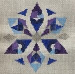 Laura Love Designs - Geometric Snowflake Blue