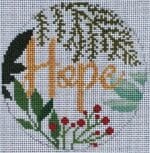 Laura Love Designs - Botanical Hope Ornament - White
