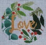 Laura Love Designs - Botanical Love Ornament - White