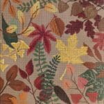 Laura Love Designs - Botanical Pillow Autumn Leaves Burlap