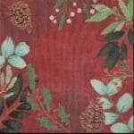 Laura Love Designs - Red Botanical Pillow Blank*