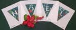 Laura Love Designs - Botanical Noel Garland Green - 4 canvases