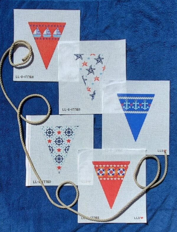 Laura Love Designs - Nautical Garland - 5 canvases