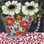 Alice Peterson Company - Floral Mug - White Flowers