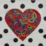 Alice Peterson Company - Butterfly Heart Polka Dots