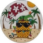 Alice Peterson Company - Santa Pineapple Ornament