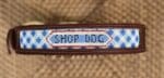 DogGrin Design - Diagonal Gingham Self-Finishing Dog Collar