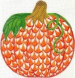 Kate Dickerson Needlepoint - Fishnet Mini - Pumpkin