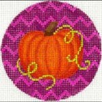 Kate Dickerson Needlepoint - Halloween Mini - Pumpkin on Vines