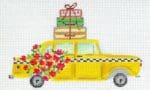 Kate Dickerson Needlepoint - NYC Yellow Cab Ornament