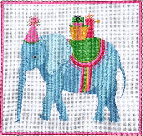 Kate Dickerson Needlepoint - Party Animal Elephant