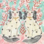 Kate Dickerson Needlepoint - Staffordshire Dogs