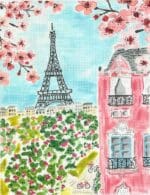 Kate Dickerson Needlepoint - Paris Eiffel Tower