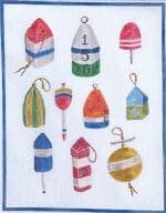 Kate Dickerson Needlepoint - Colorful Buoys