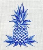 Kate Dickerson Needlepoint - Blue Pineapple