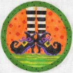 Kate Dickerson Needlepoint - Witch's Feet Ornament