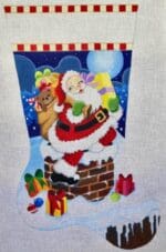 Raymond Crawford - Rooftop Santa Stocking