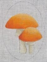 Raymond Crawford - Orange Mushroom Oval