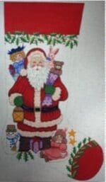 Alexa Designs -  Santa with Red Toe Girl (7249)