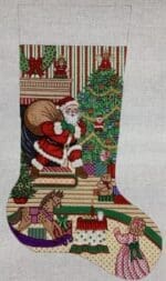 Alexa Designs - Santa with Chimney Girl (7359)