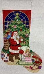 Alexa Designs - Santa with Girl in Chair (7361)