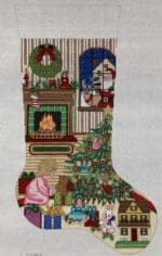 Alexa Designs - Santa Looking in Window Girl (7363)
