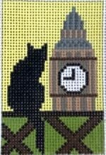 EyeCandy Needleart - London Cat Luggage Tag