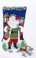 Alexa Designs - Santa with Lantern and Deer (7270)