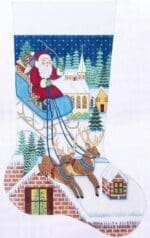 Alexa Designs - Santa with Sleigh on Rooftop (7306)