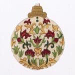Alexa Designs -  Maroon and Gold Vine Ornament (R4-09)