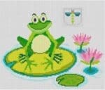 The Meredith Collection - Frog on Lilly Pad Tooth Fairy Pillow