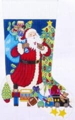 Alexa Designs - Santa holding Candy Cane (7298)