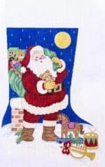 Alexa Designs - Santa holding Teddy Bear (7271)