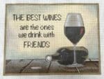 Lani's Needlepoint - Wine with Friends