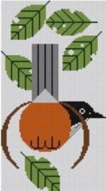 Charley Harper Needlepoint - Robin