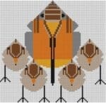 Charley Harper Needlepoint - Robin