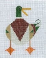 Charley Harper Needlepoint - Mallard Duck Ornament