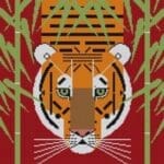 Charley Harper Needlepoint - Asian Tiger