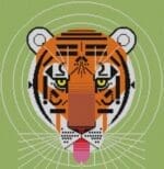 Charley Harper Needlepoint - Cool Carnivore