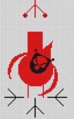 Charley Harper Needlepoint - Charlie's Cardinal