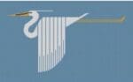 Charley Harper Needlepoint - Great White Heron