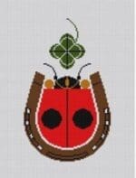 Charley Harper Needlepoint - Lucky Ladybug