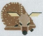 Charley Harper Needlepoint - Deer Ornament