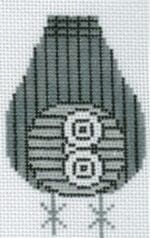 Charley Harper Needlepoint - Owl Ornament