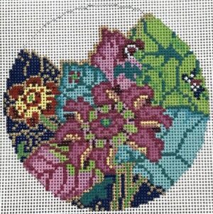 The Gingham Stitchery - Tobacco Leaf Round